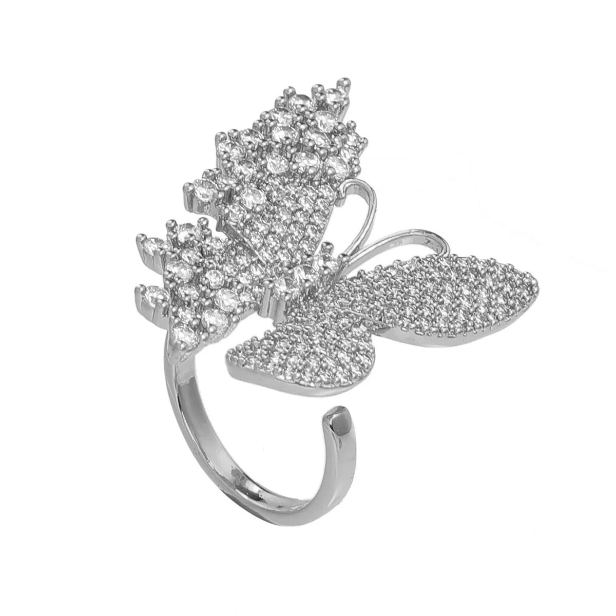 Vintage Style Butterfly  Open Rings - VitriumJewels