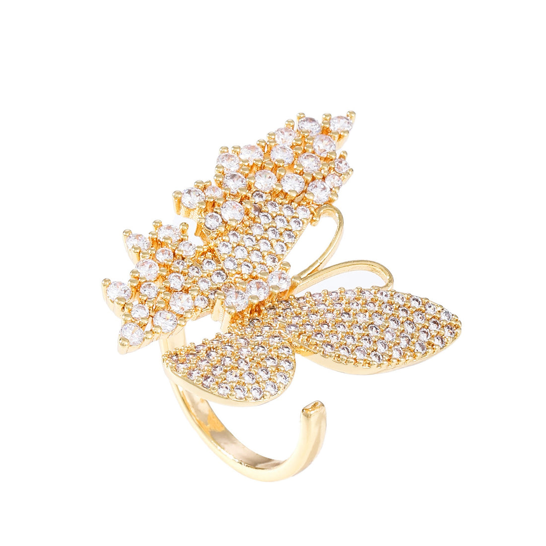 Vintage Style Butterfly  Open Rings - VitriumJewels