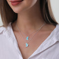 2 PCS Enamel Butterfly Pendant Necklaces-As A Symbolism For Couples Or Best Friends - VitriumJewels