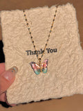 Sweet Butterfly Pendant Necklace - VitriumJewels