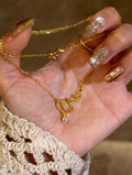 Vintage Style snake necklace collarbone chain - VitriumJewels