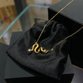 Vintage Style snake necklace collarbone chain - VitriumJewels