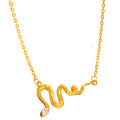 Vintage Style snake necklace collarbone chain - VitriumJewels